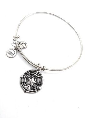 Alex And Ani Silver ‘Anchor’ Bangle Style Bracelet